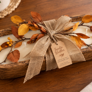 Wooden Dough Bowl with Liner