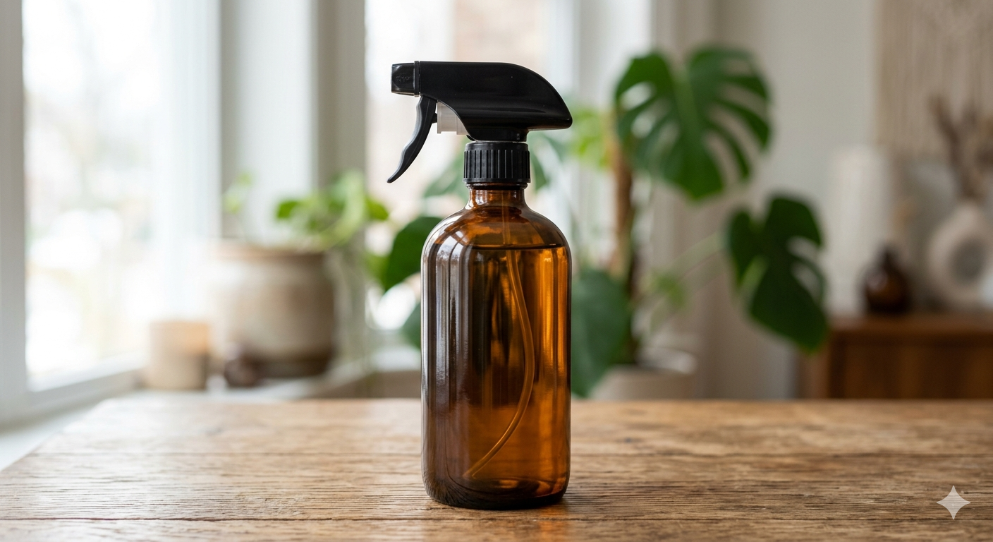 Amber Plastic Spray Bottle/Pump bottle